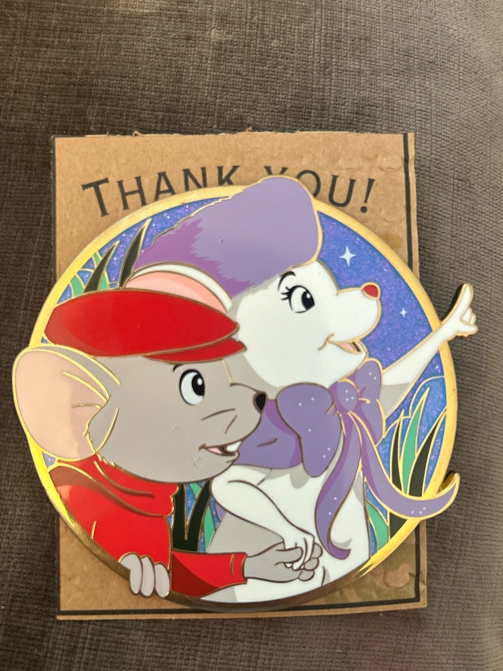 Disney the rescuers Bianca and Bernard fantasy pin